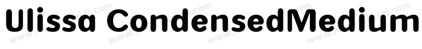 Ulissa CondensedMedium字体转换